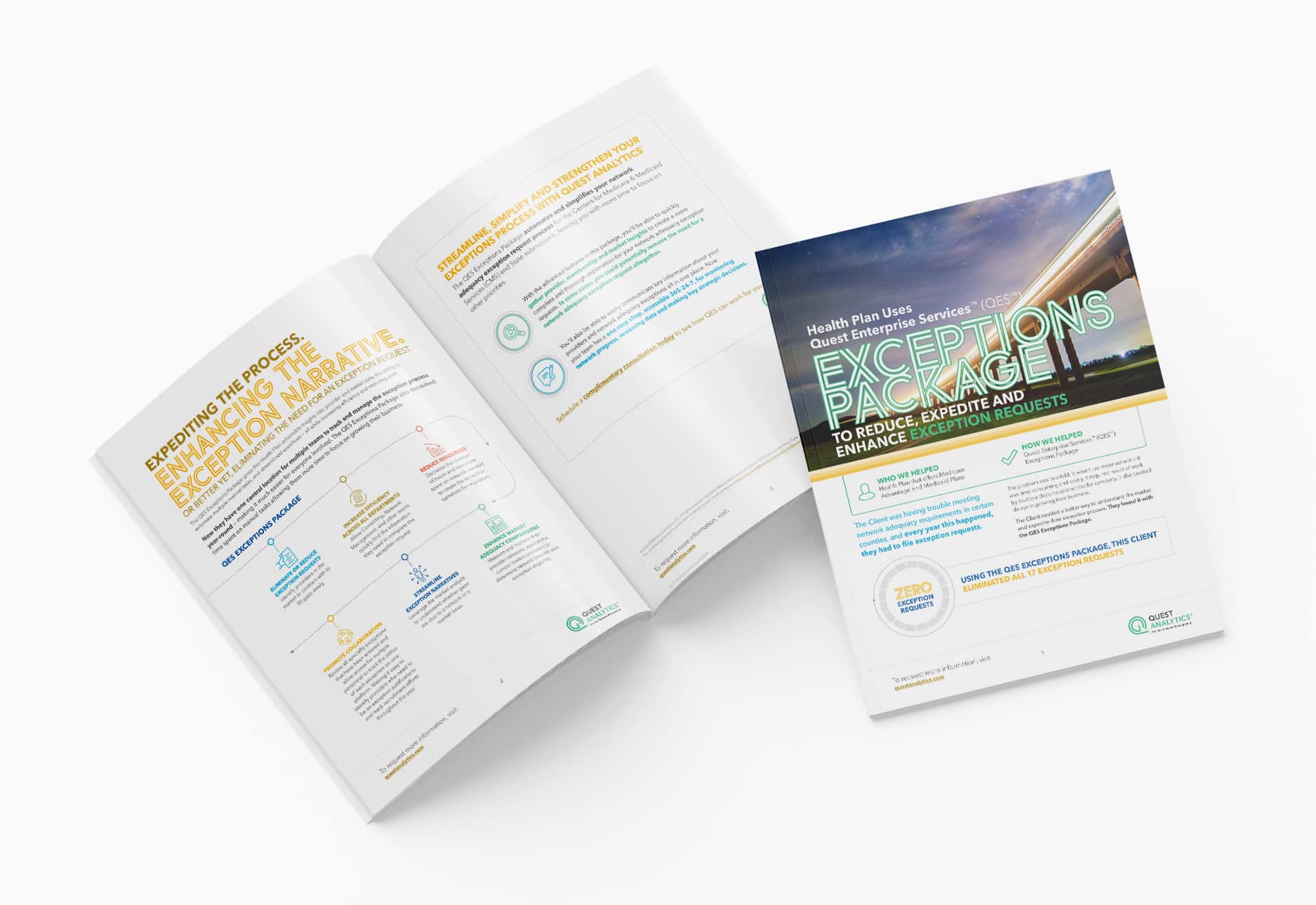 Health Plan Uses Quest Enterprise Services Exceptions Package to Reduce, Expedite, and Enhance it's Exception Requests for Network Adequacy Criteria. Download the Case Study now.